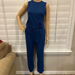 NEW - NAVY BLUE “KIRUNDO” WOMEN’S SPRING 2-PIECE LOUNGE JOGGER SET – SMALL